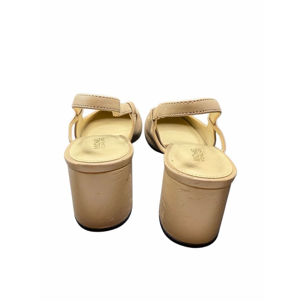 Michael Kors Tan with Black Toe Sling Back- size 9 - Picture 6 of 8